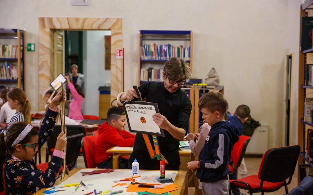 Laboratori per le classi in biblioteca con Roberta Angeletti, Irene Penazzi e Gioia Marchegiani